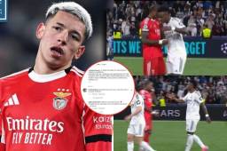 Prestianni vuelve a encender la polémica tras la eliminación del Benfica: un “like” y luego lo termina borrando