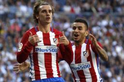 Antoine Griezman marcó el 1-1 que significó el empate del Atlético de Madrid en su visita al Real Madrid en el Santiago Bernabéu. Foto EFE