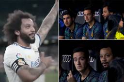 En el último partido de Liga, Marcelo le revela a Lucas Vázquez que el Real Madrid no pretende renovarlo.