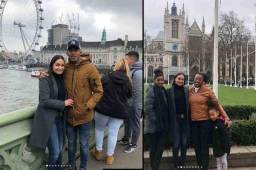 Anthony Lozano pasa sus vacaciones de Semana Santa en Londres junto a su familia.