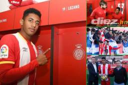 El delantero hondureño Antony 'Choco' Lozano fue presentado en el Girona FC de la Primera División del fútbol de España.