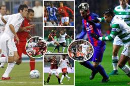 Antony Lozano visitará el sábado con Girona el Camp Nou para medirse a las estrellas del Barcelona. Acá los otros catrachos que enfrentaron a grandes figuras del fútbol.