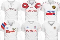 El pasado 12 de junio el club Olimpia llegó a 108 años de existencia. Institución que nació en primera instancia como equipo de béisbol para luego pasar a ser únicamente club de fútbol. Nación Olimpista compartió las camisas que ha usado el conjunto merengue en su historia y la mayoría de estas camisolas son una reliquia. ¿Cuáles tienes?Imágenes: Nación Olimpista.