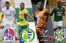 Así serían los dos partidos que se disputarían este domingo en el Nacional de Tegucigalpa si la Liga acepta la petición del Olimpia y la UPN. Fotos archivo DIEZ