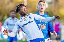 El lateral hondureño Kevin Álvarez participó los 90 minutos en un amistoso entre el Norrköping de Suecia y el Valerenga de Noruega. Fotos DIEZ