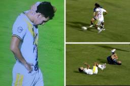 ¡Tremendo planchazo! chileno Marcos Morales de Génesis es expulsado tras fuerte entrada contra Maldonado