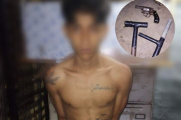 El sujeto fue trasladado a las fiscalía del Ministerio Público para que se comience el proceso legal correspondiente. FOTO: Polícia Nacional.