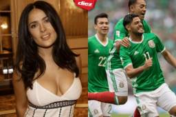 Salma Hayek propuso darle masajes a los mexicanos si conquistan la Copa del Mundo en Rusia.