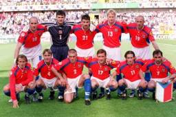 La selección de República Checa en la que destacó el defensor Tomas Repka.