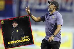 El técnico mexicano Raúl “Potro” Gutiérrez seguirá dos torneos más al mando del Real España. Fotos DIEZ