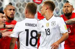 Arturo Vidal y Joshua Kimmich son compañeros en el Bayern Munich.