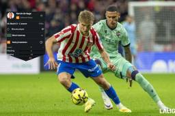 Atlético de Madrid venció 3-1 al Levante del hondureño Kervin Arriaga.