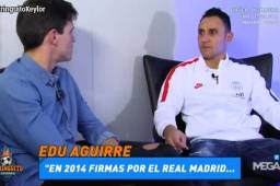 Keylor Navas le concedió una entrevista a El Chiringuito desde París.
