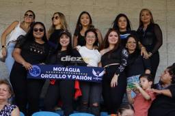 Esposas del Motagua engalan el sector de silla en el estadio Olímpico previo a la final ante Real España