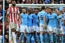 Manchester City no tuvo piedad del Stoke City en el Etihad Stadium.