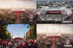 Manchester United anunció la construcción de un nuevo estadio que reemplazará a Old Trafford. Tendrá capacidad para 100.000 espectadores y un diseño futurista. Así lucirá.