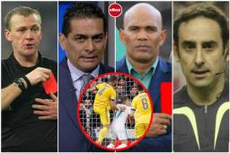 Graham Poll, Felipe Ramos Rizo, Mario Moncada e Iturralde González, dieron su opinión a la polémica en el Bernabéu.