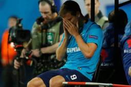 El delantero Aleksandr Kokorin se rompió el ligamento cruzado de la rodilla en el del jueves entre Zenit y Leipzig.