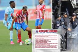 La seguridad está garantizada para la gran final de la Liga Nacional entre Olimpia y Motagua.