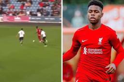 Keyrol Figueroa se luce con espectacular golazo con la camisa del Liverpool de Inglaterra.
