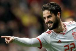 Isco fue la gran figura de España ayer en el estadio Wanda Metropolitano ante Argentina.