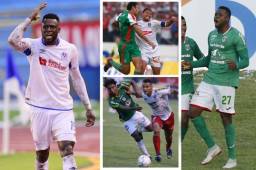 El delantero colombiano Yustin Arboleda buscará marcar su quinto gol en los clásicos Olimpia-Marathón, pero esta vez con la camisa blanca. Fotos DIEZ