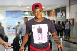 Choco Lozano arribó este lunes en horas del mediodía a San Pedro Sula.