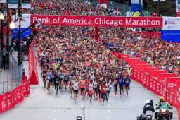 Más de 35 mil personas asistieron al Maratón Chicago 2021.