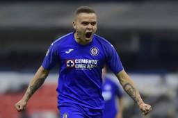 Jonathan Rodríguez ha anotado 34 goles en los 71 partidos oficiales con Cruz Azul.
