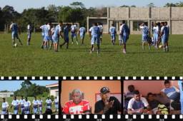 Héctor Castellón fue presentado este martes como nuevo entrenador del Vida y desde ya se puso a trabajar con el equipo.