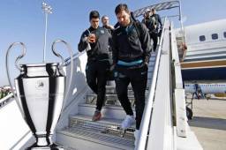 Lío Messi y Luis Suárez llegaron con el Barcelona a Paris para el duelo ante el PSG.