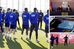 El nuevo DT del Barcelona, Quique Setién, dirigió su primer entrenamiento con el Barcelona y hubo novedades. Tomó la decisión de subir al primer equipo a una joya de La Masía. Luego fue a firmar su contrato junto con Bartomeu, presidente azulgrana.