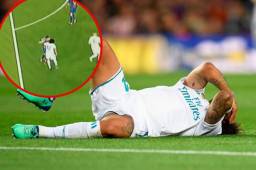 Sergio Roberto soltó un manotazo sobre la cara de Marcelo.