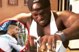 Akinfenwa amenazó a Ramos por haber, según él, lesionado a Salah y Karius en la final de Champions.