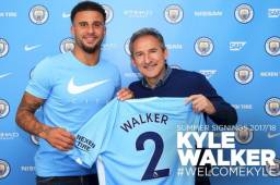 Walker portará el dorsal número 2 en el Manchester City.