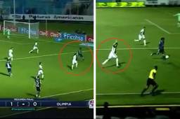 Insólita acción en el Motagua-Olimpia: ¡André Orellana reclama fuera de juego proveniente de un saque de banda!