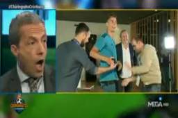 Cristobal Soria queda sorprendido luego de escuchar el trolleo por parte de Cristiano Ronaldo en entrevista para El Chiringuito.