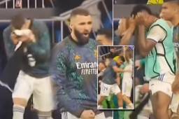 Los gestos de Benzema y Casemiro desatado: el video inédito de cómo sufrió el banquillo del Real Madrid los minutos finales ante el City