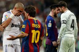 Messi mantuvo fuertes cruces con Pepe y Sergio Ramos en los polémicos Barcelona-Real Madrid.