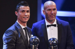 Cristiano y Zidane coincidieron tres temporadas en el Real Madrid.