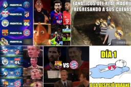 Barcelona se clasificó a los cuartos de final de la Champions y los memes no se hicieron esperar. Real Madrid, Varane y Cristiano Ronaldo continúan siendo las víctimas favoritas.
