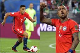 Alexis Sánchez y Arturo Vidal son dos de los referentes de la selección chilena; estarán ante Honduras.
