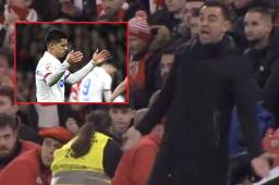 Xavi Hernández estaba muy molesto con el rendimiento de sus jugadores en San Mamés.