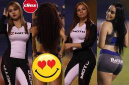 Se ha hecho una costumbre ver mujeres hermosas en los partidos de Liga Nacional en Honduras.