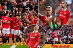 Te dejamos en imágenes cómo se vivió la contundente victoria de los ‘Red Devils’ ante los ‘Gunners’ en Old Trafford. La reacción de CR7 tras el gol de Antony que fue viral en redes sociales.