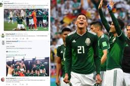 Los jugadores mexicanos mostraron su felicidad tras el partido en redes sociales.