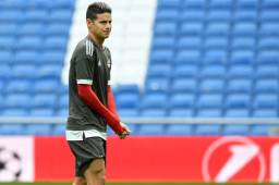 James Rodríguez volvió a pisar el césped del Santiago Bernabéu.