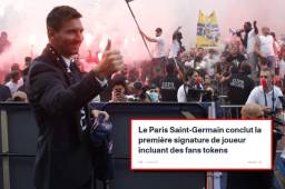 Messi cobrará 40 millones de euros al año con el PSG y parte de ese salario será por medio de 'tokens'.