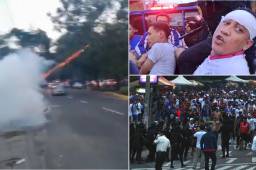 Caos en Guatemala: aficionados de Municipal y Olimpia se enfrentan en las afueras del estadio previo al partido por Liga Concacaf