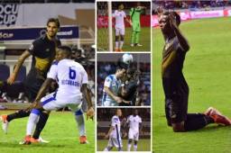Mientras los jugadores de Costa Rica festejaban a un lado del campo el triunfo, las cámaras captaron a Luis Copete, jugador de Nicaragua cruzando el campo de rodillas. Las imágenes.